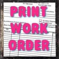Print a Work Order